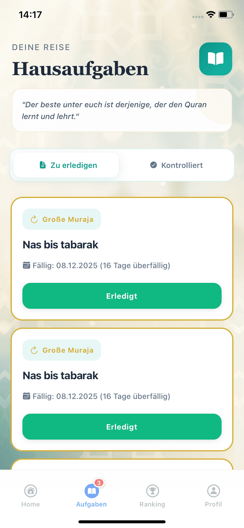 Hausaufgaben